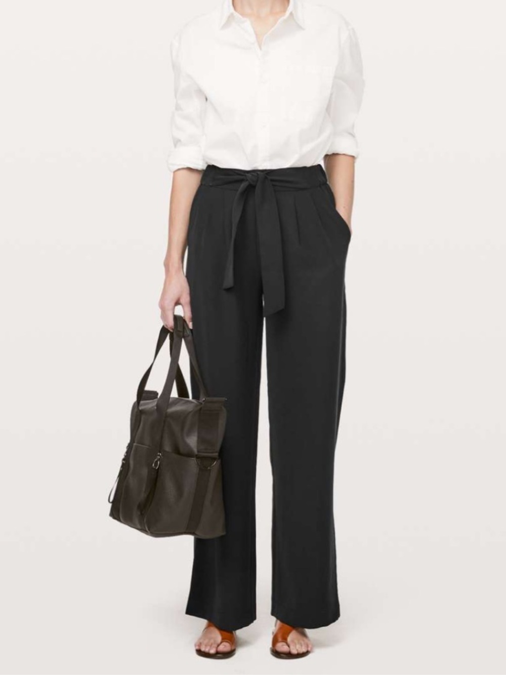 Lululemon Noir Wide Leg Pants in Black Size 4